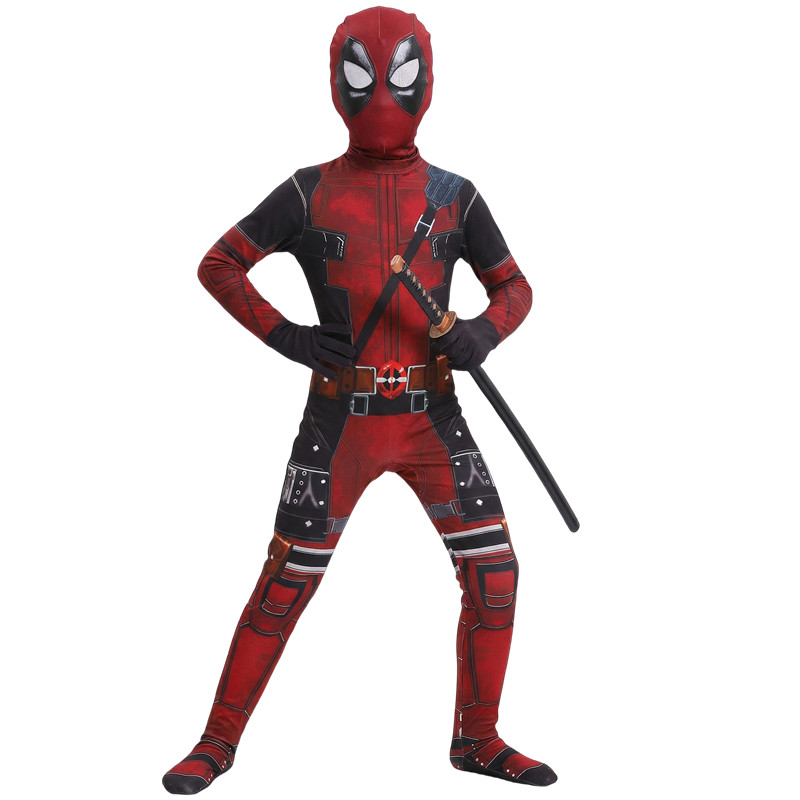 Kids Toys Movie - 3-12Y Kids Deadpool Costume with Sword