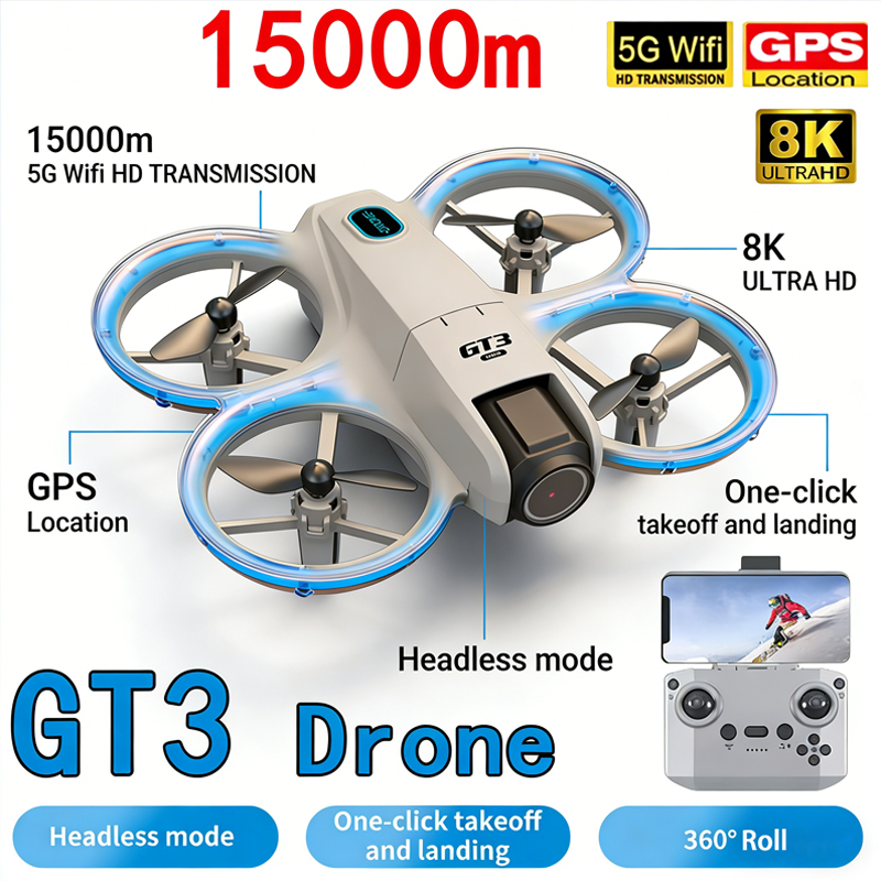 New GT3 MAX Drone 8K HD Aerial - Rc Helicopter Mini ulasan dan harga