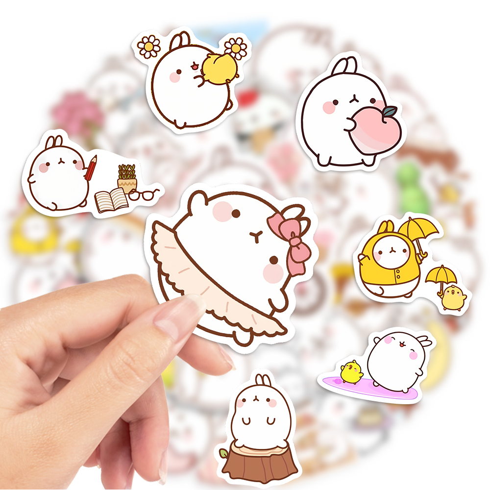 Cartoon Cute Fat Rabbit Sticke - Kids Toys Laptop ulasan dan harga