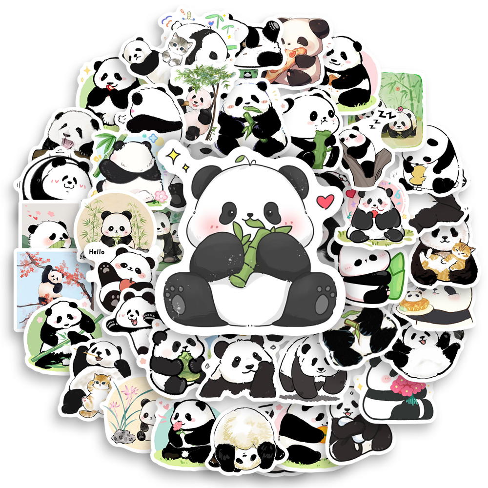 Cute Cartoon Panda Stickers Wa - Kids Toys Laptop ulasan dan harga