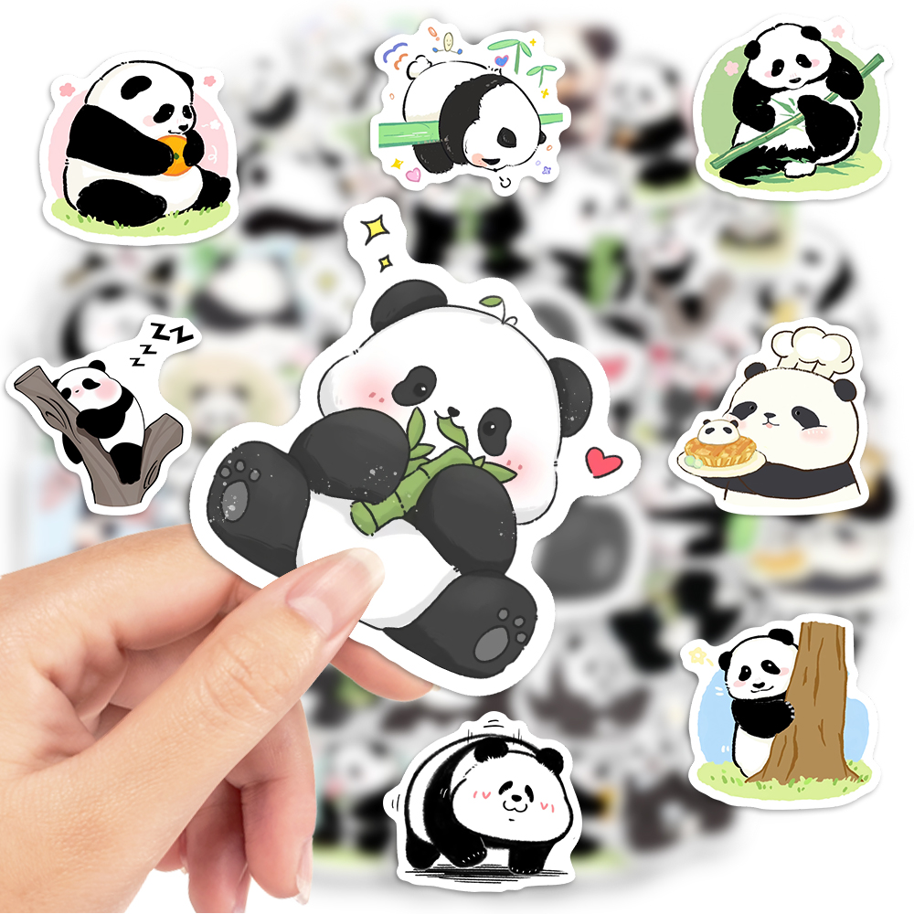 Cute Cartoon Panda Stickers Wa - Kids Toys Laptop ulasan dan harga