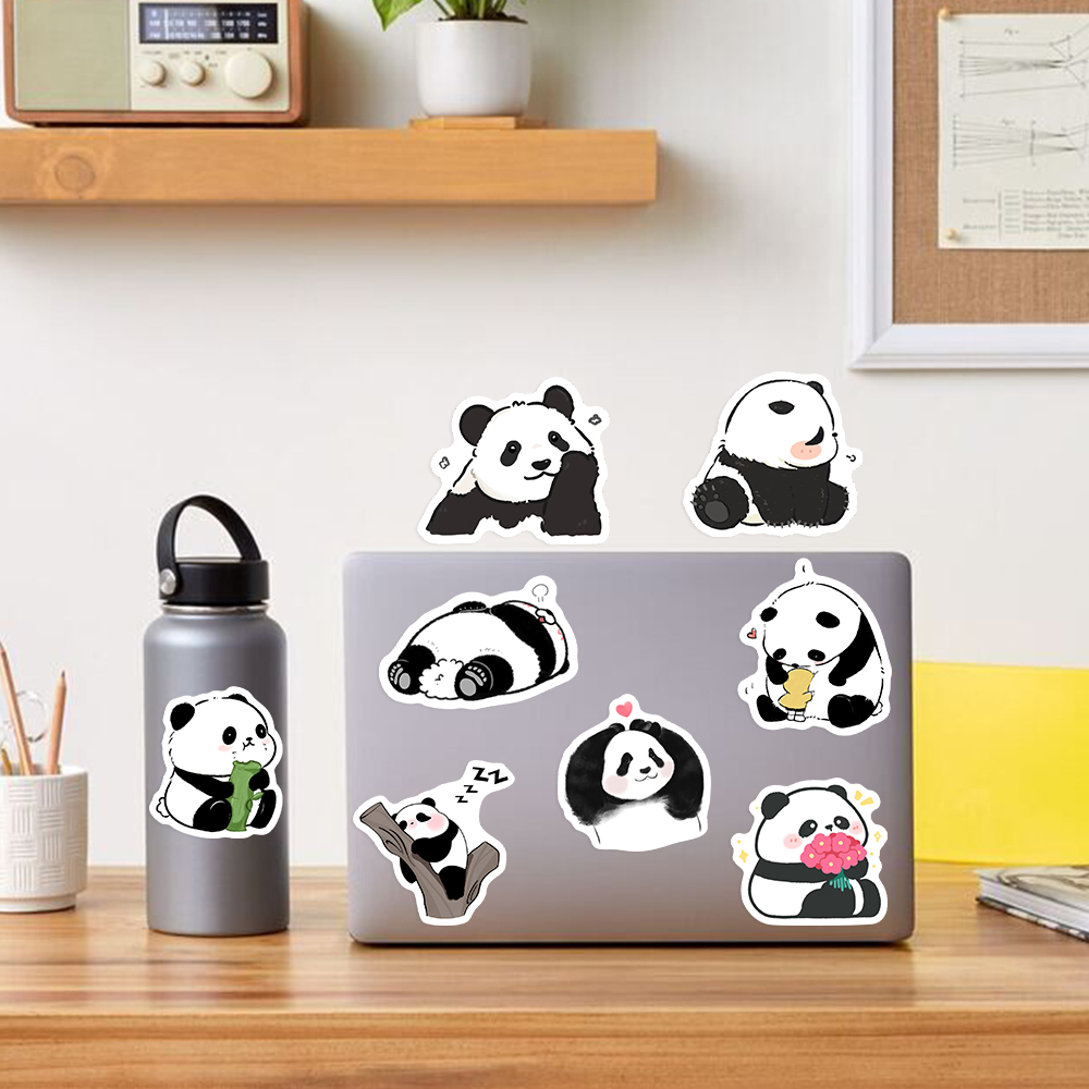 Cute Cartoon Panda Stickers Wa - Kids Toys Laptop ulasan dan harga
