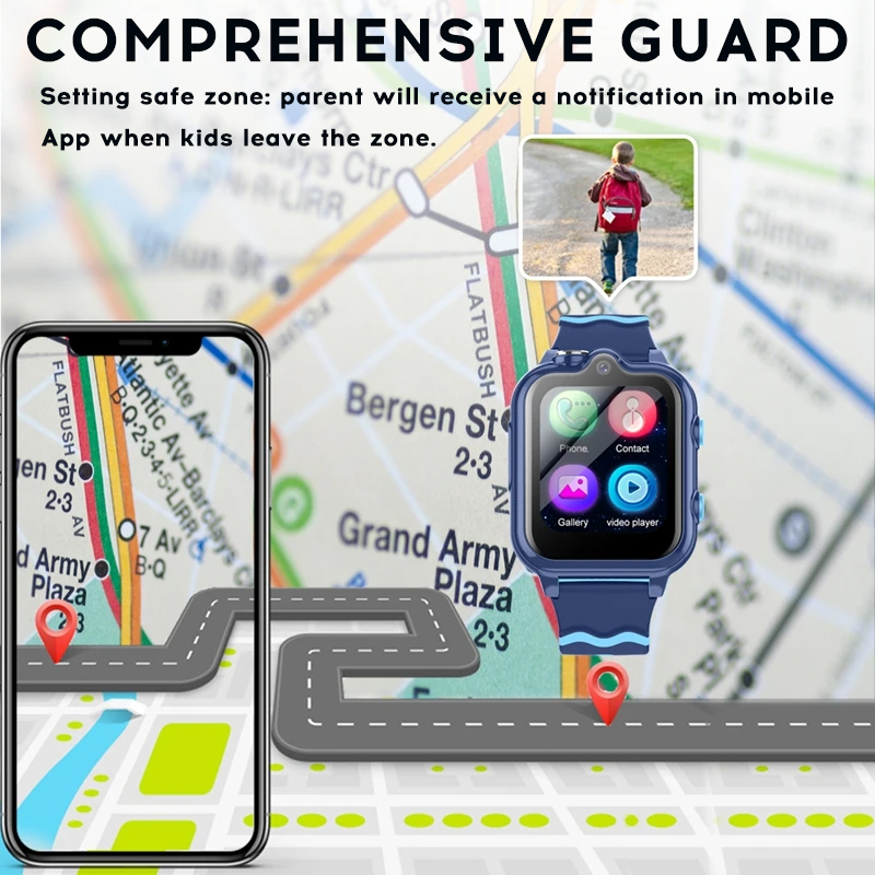 Yoateo Smart Watch Kids 4G KT1 - Kids Smartwatch Gps ulasan dan harga