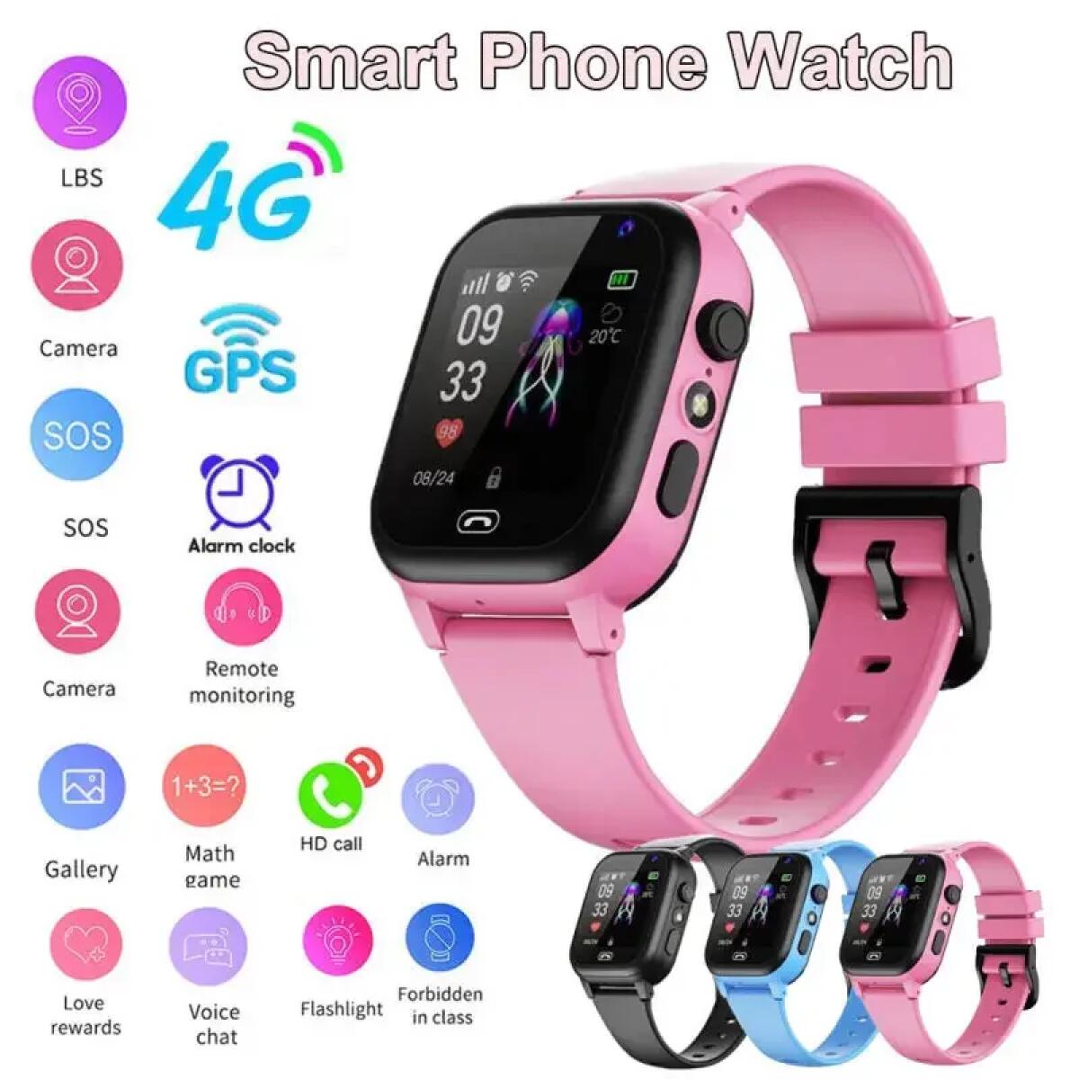 Kids Smart Watch 4G Multifunct - Kids Smartwatch Gps ulasan dan harga