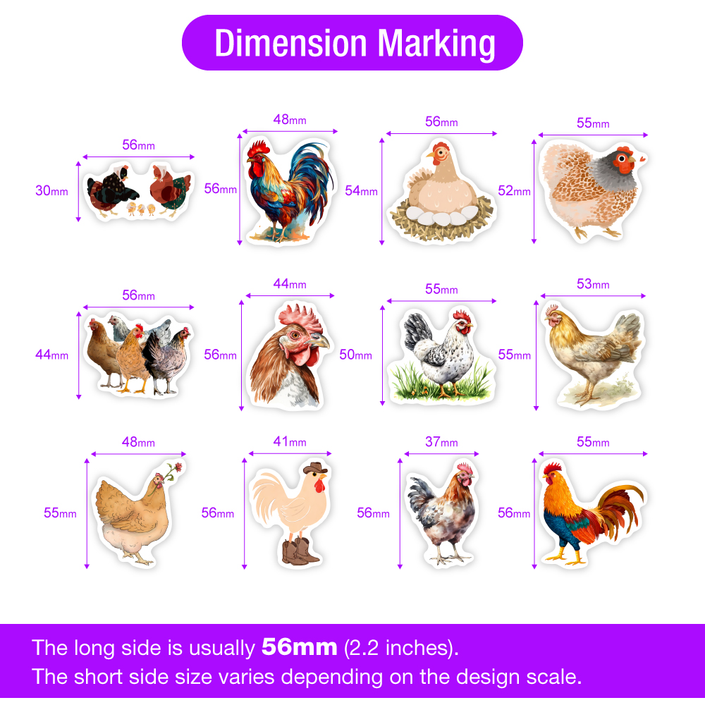 Cute Cartoon Chicken Stickers  - Kids Toys Laptop ulasan dan harga