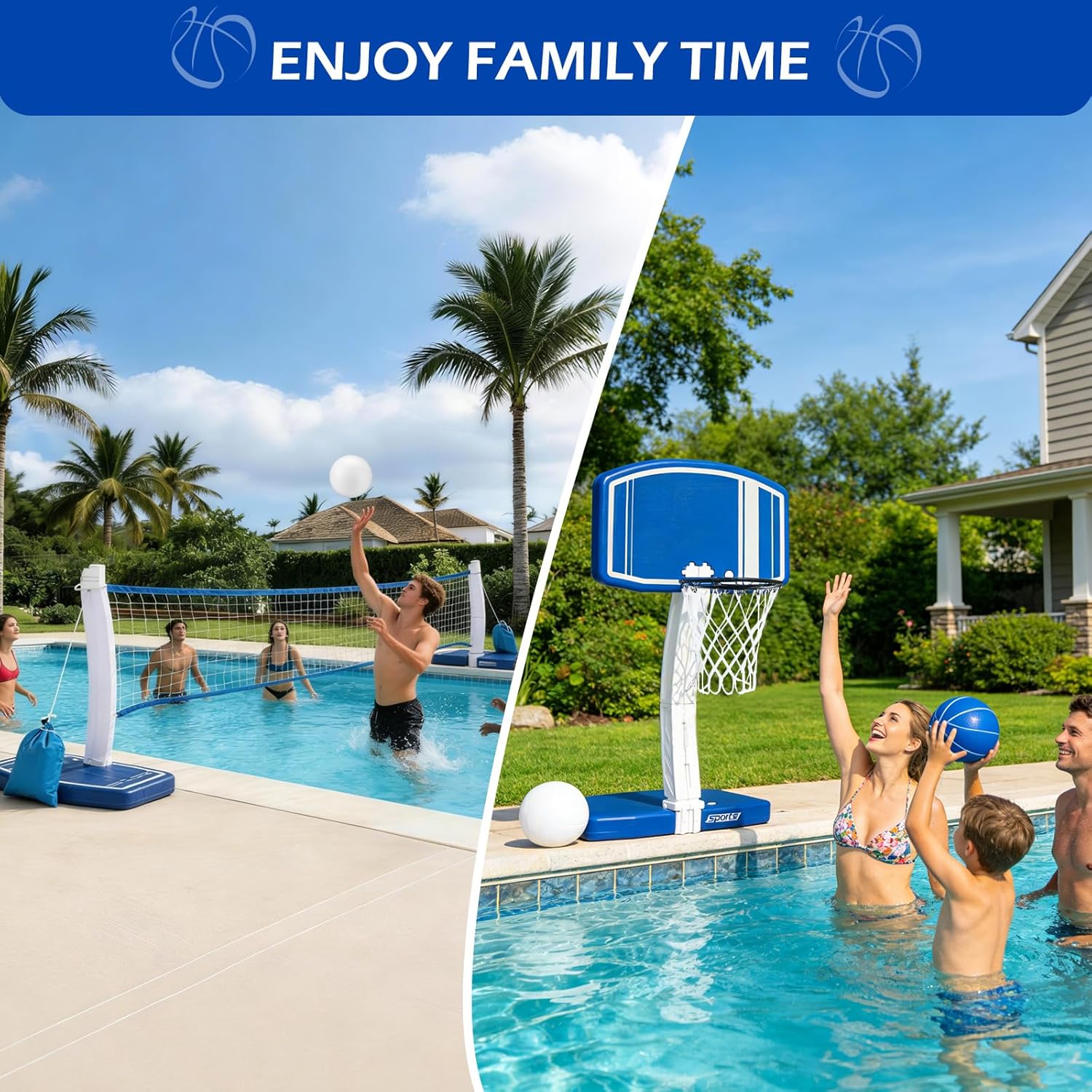 Above Ground Pool Basketball H - Kids Toys And Games ulasan dan harga
