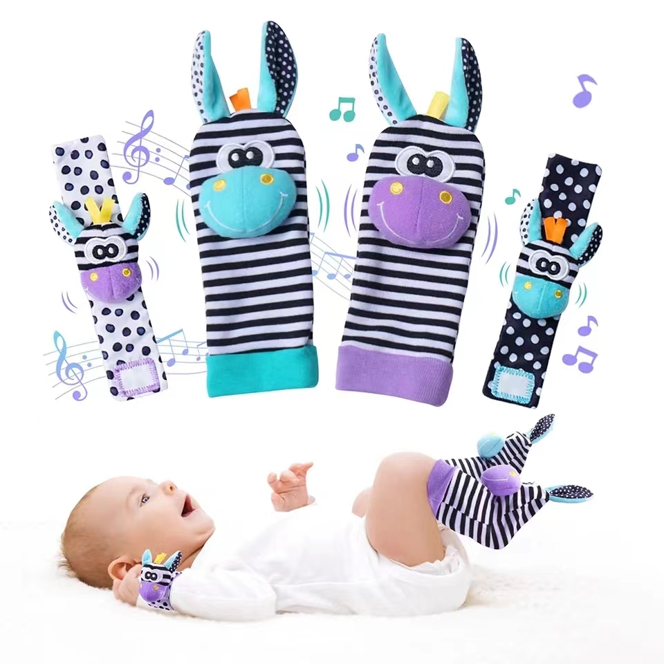 Baby Infant Wrist Rattle Socks - Kids Toys Learning ulasan dan harga