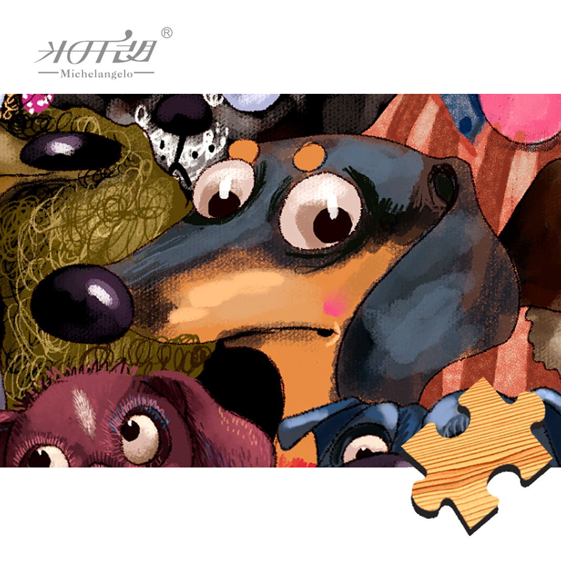 Michelangelo Wooden Jigsaw Puz - Kids Toys Under 1000 ulasan dan harga