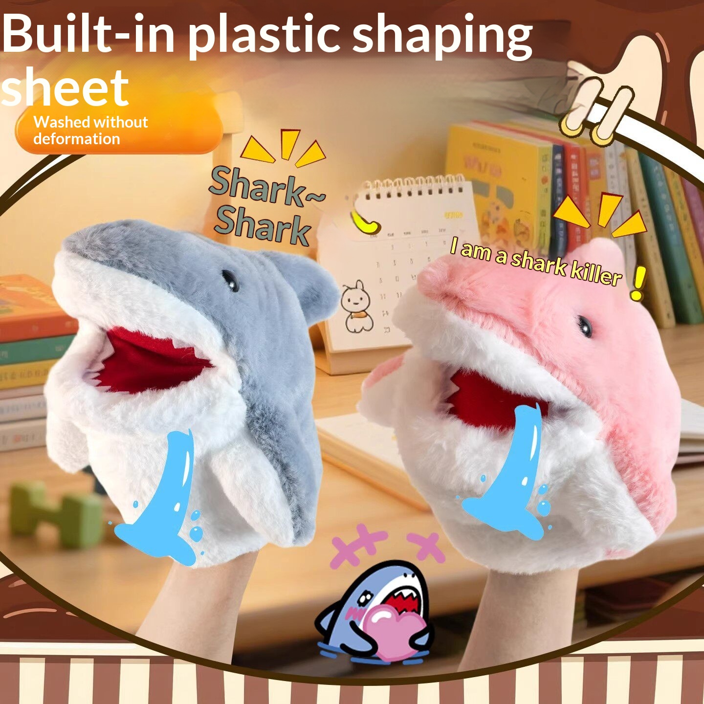 Shark Hand Puppet Plush Shark  - Kids Toys And Games ulasan dan harga