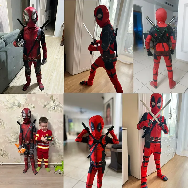 3-12Y Kids Deadpool Costume wi - Kids Toys Movie ulasan dan harga