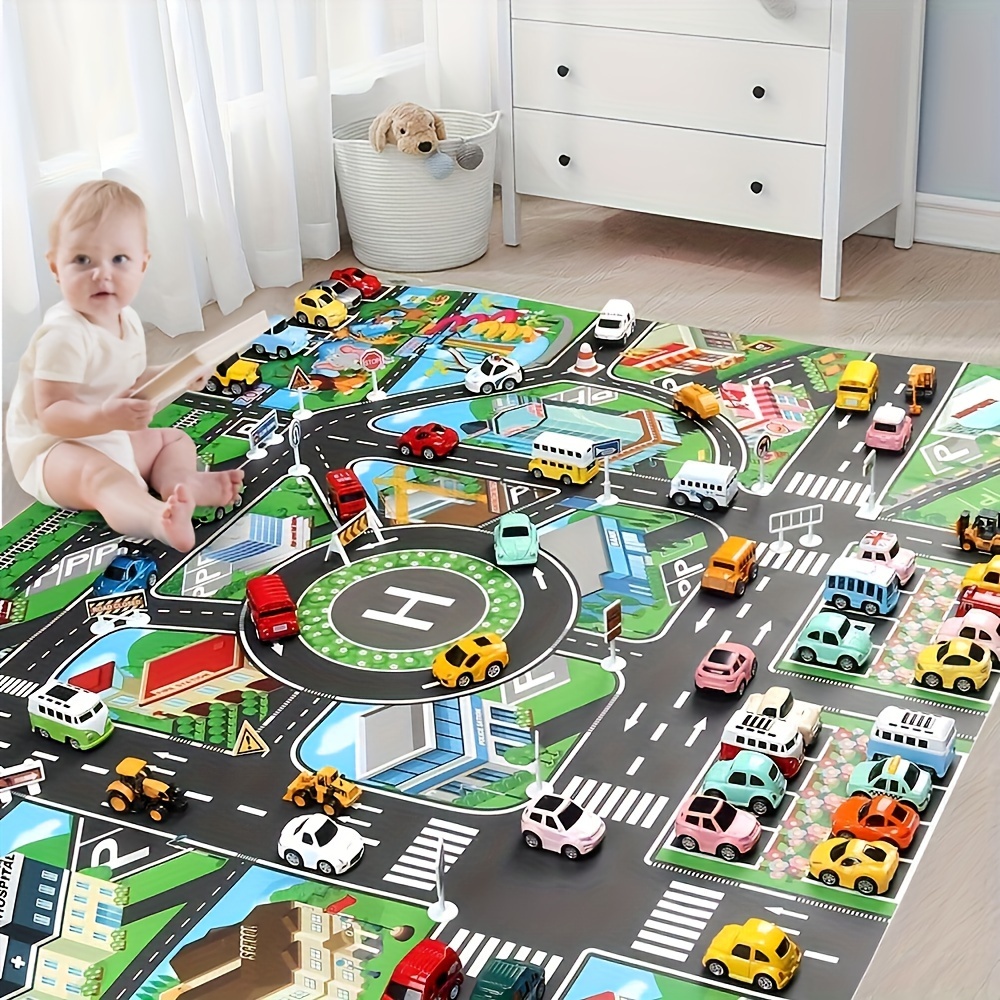 1pc, City Traffic Play Mat, La - Kids Toys And Games ulasan dan harga