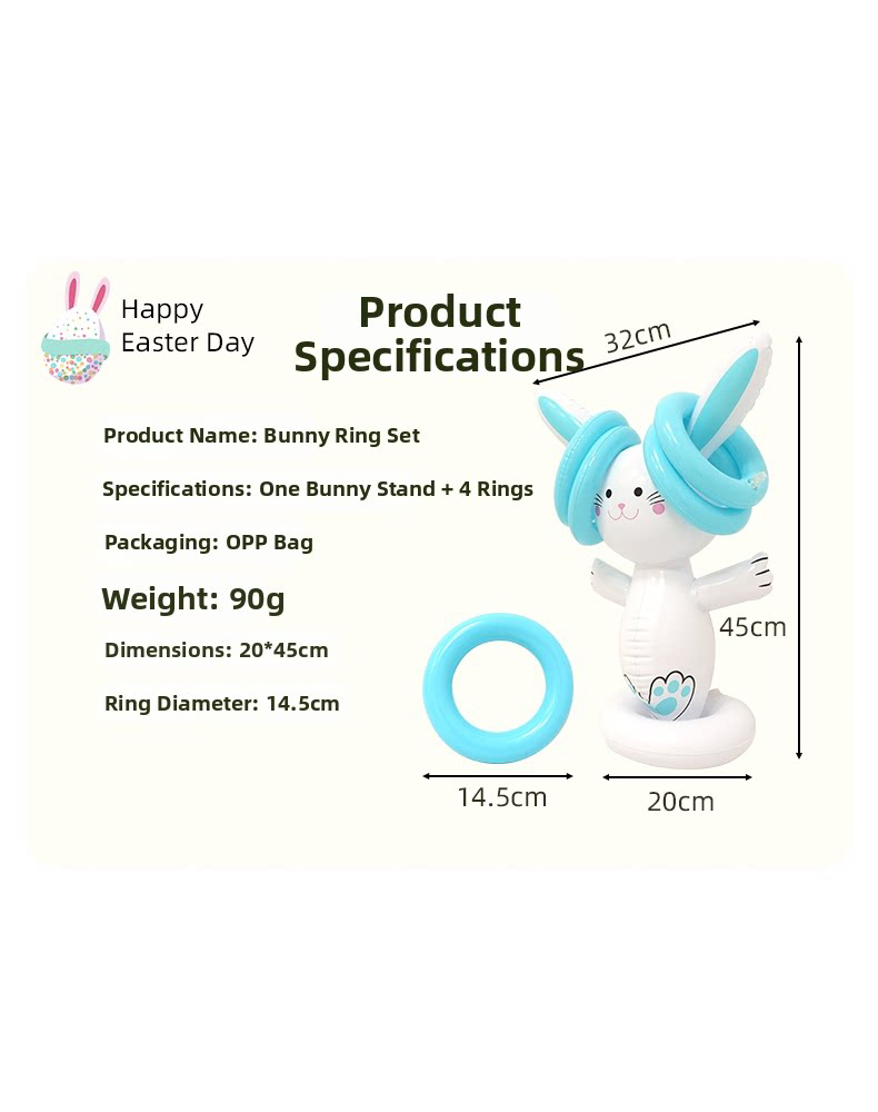 Easter Inflatable Bunny Ring T - Kids Toys And Games ulasan dan harga