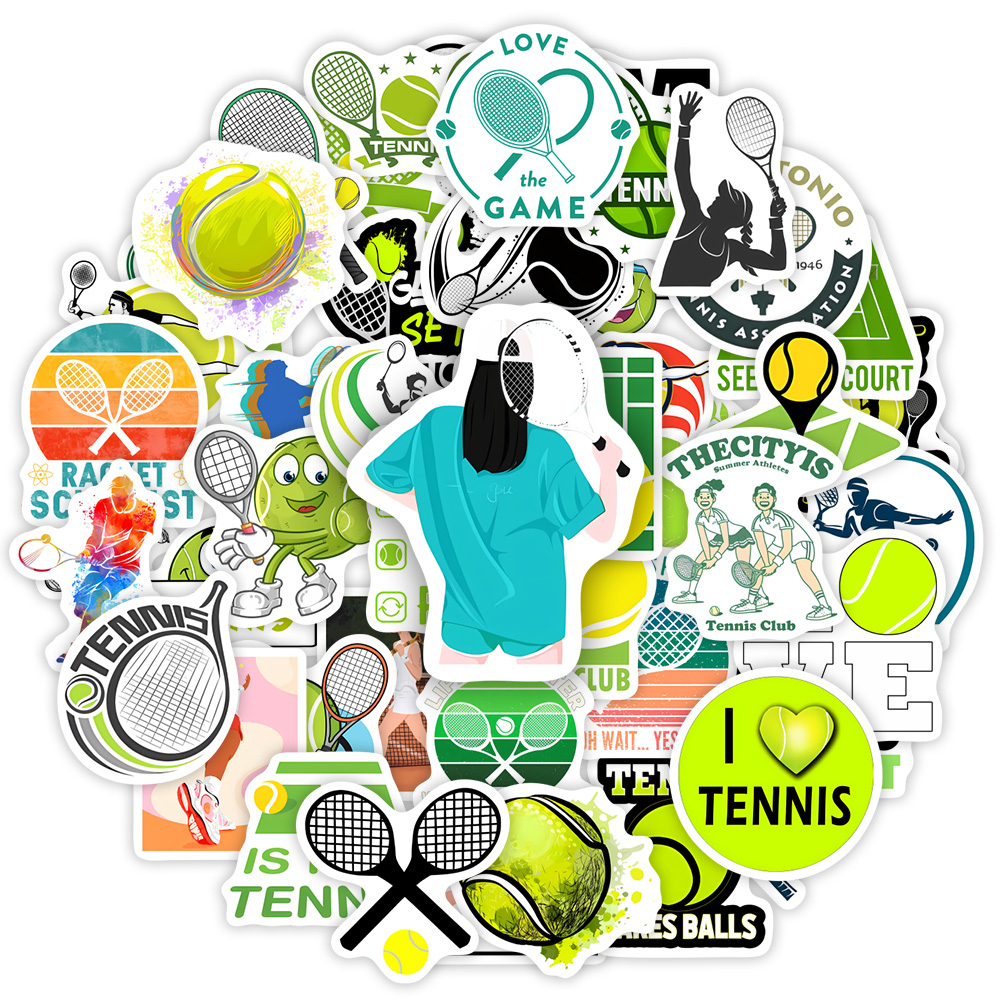 Tennis Theme Lovers Sticekrs D - Kids Toys Laptop ulasan dan harga