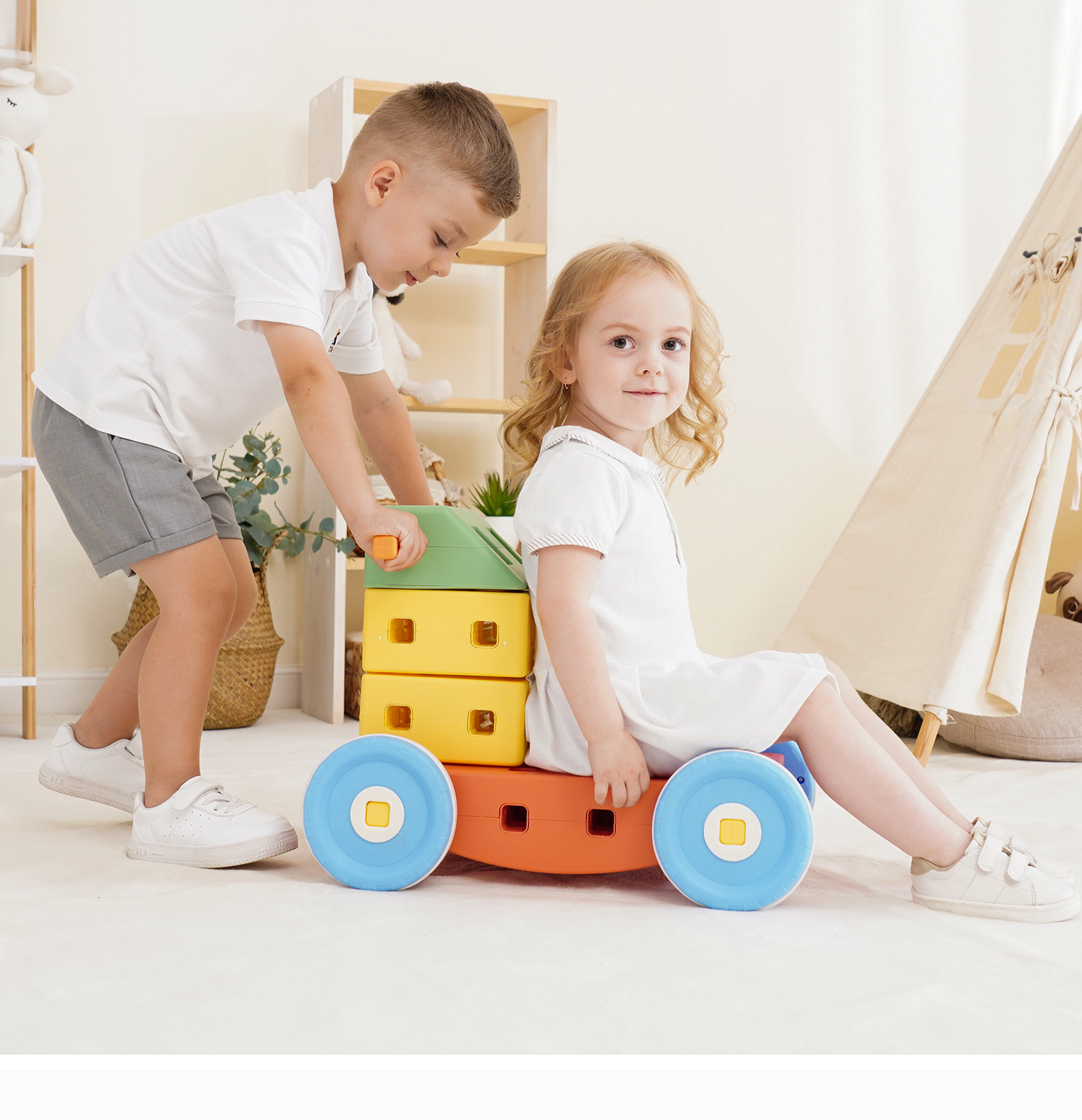 Toddler DIY Building Blocks wi - Kids Toys Learning ulasan dan harga
